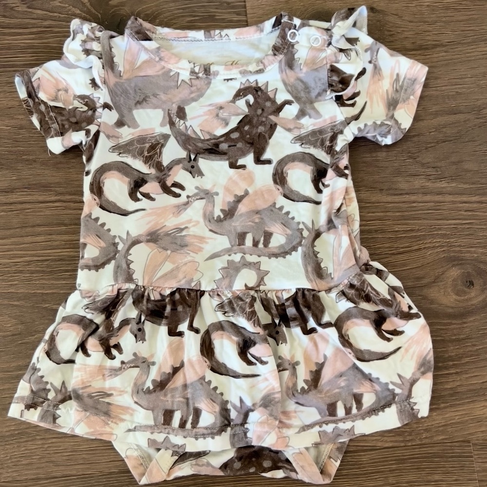 Ellie K’s Bamboo Dragon Twirl Dress 9-12m